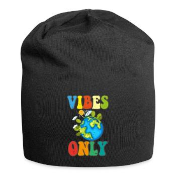 Vibes Only - Jersey Beanie - black - Front