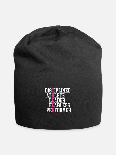 Cheerleader - Jersey-Beanie - Schwarz