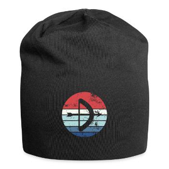 Cadeau de tir à l’arc Dire tir à l’arc - Bonnet en jersey - noir - Devant