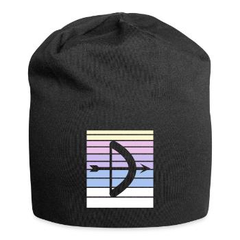 Cadeau de tir à l’arc Dire tir à l’arc - Bonnet en jersey - noir - Devant