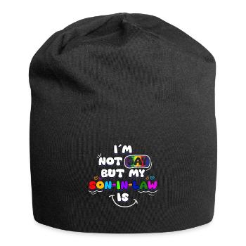 Ich bin nicht schwul, aber mein Schwiegersohn - Jersey-Beanie - Schwarz - Vorne