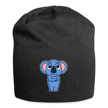 Keine Lust - Koala - Verschränkte Arme - Jersey-Beanie - Schwarz - Vorne