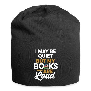 Librarian Bookworm Book Nerd Reading Library - Jersey Beanie - black - Front