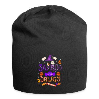 Say Boo To Drugs Red Ribbon Halloween - Jersey-Beanie - Schwarz - Vorne