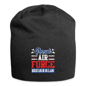 Stolzer Schwager Air Force Soldat Army Fan - Jersey-Beanie - Schwarz - Vorne