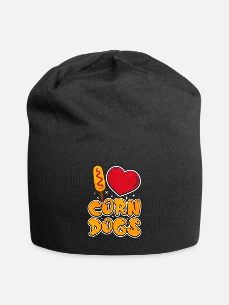 Corn Dog - Jersey-Beanie - Schwarz