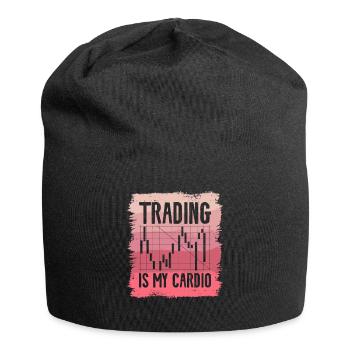 Trading ist mein Cardio Stock Market Trader Aktien - Jersey-Beanie - Schwarz - Vorne