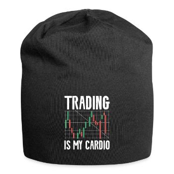 Trading ist mein Cardio Stock Market Trader Aktien - Jersey-Beanie - Schwarz - Vorne