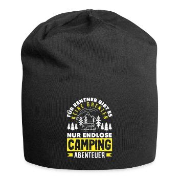 Für Rentner gibt es nur endlose Campingabenteuer - Jersey-Beanie - Schwarz - Vorne