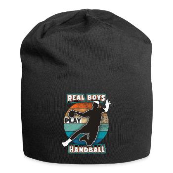 Handball Joueur De Handball, Dicton Sportif, Arc-en-ciel - Bonnet en jersey - noir - Devant