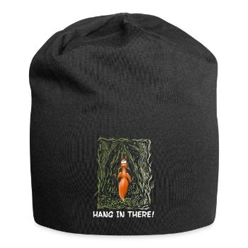 Accrochez-vous à la créature de la forêt d’écureuils - Bonnet en jersey - noir - Devant