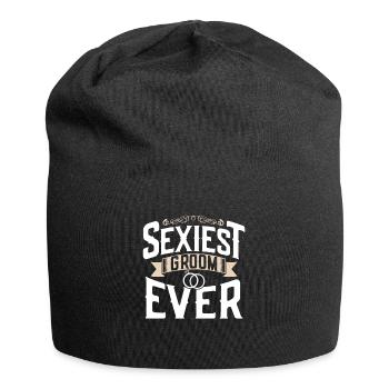 Sexy Groom Dictons Mariage Fête de mariage - Bonnet en jersey - noir - Devant