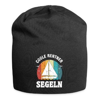 Coole Rentner Segeln Segler Segelboot Geschenk - Jersey-Beanie - Schwarz - Vorne