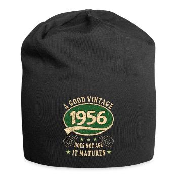 67ème anniversaire 1956 '67 Bon Millésime - Bonnet en jersey - noir - Devant