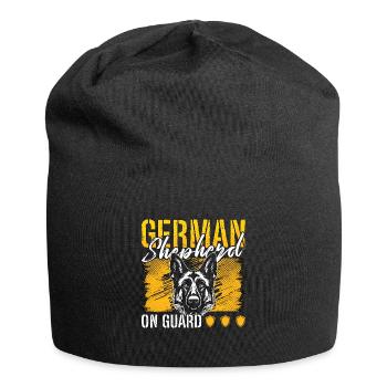German Shepherd On Guard Belgian Shepherd Lover - Jersey-Beanie - Schwarz - Vorne