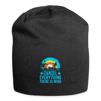 Kitesurfing Kiteboarding Kite Surfer Kitesurfer - Jersey Beanie - black - Front