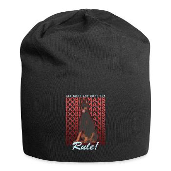 Doberman Dog Propriétaire Chien Cadeau - Bonnet en jersey - noir - Devant