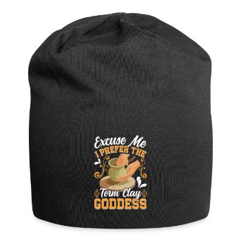 Ceramic Pottery Design - Jersey Beanie - black - Front