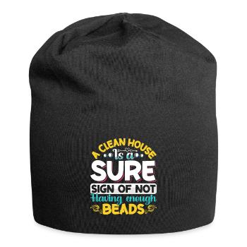Beading Designs for Beader. - Jersey Beanie - black - Front