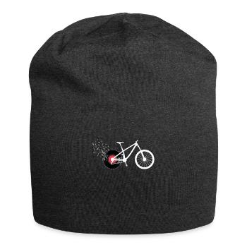 Vélo de vélo musical avec Vinyle Note de Musique - Bonnet en jersey - charbon - Devant