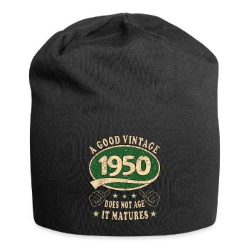 73. Geburtstag 1950 73er Guter Jahrgang - Jersey-Beanie - Schwarz - Vorne