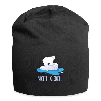 Pas cool Ours polaires Ours Bien-être animal - Bonnet en jersey - noir - Devant