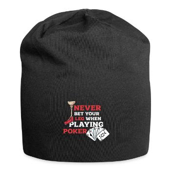 Ein Bein Witz Humor Geschenk - Jersey-Beanie - Schwarz - Vorne