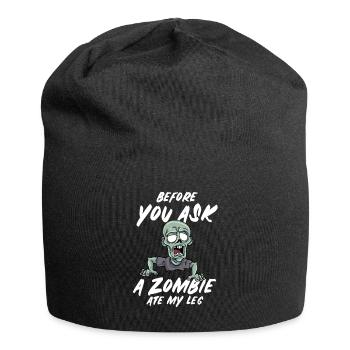 Ein Bein Witz Humor Geschenk - Jersey-Beanie - Schwarz - Vorne