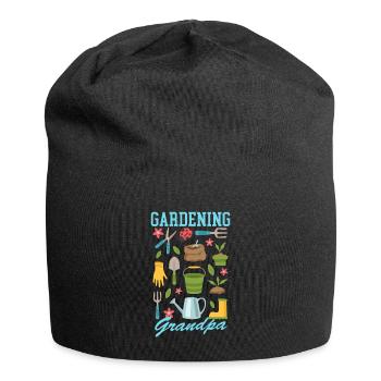 Jardin Jardinage Hobby Jardinier Grand-père Cadeau - Bonnet en jersey - noir - Devant