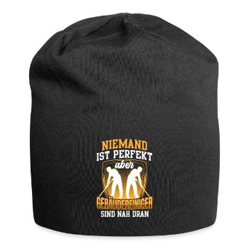 Gebäudereiniger ist nicht perfekt Fensterputzer - Jersey-Beanie - Schwarz - Vorne