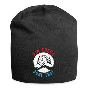épingle là fait ce bras de fer bras de fer - Bonnet en jersey - noir - Devant
