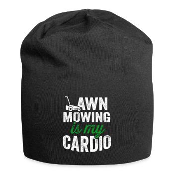 Lawn Mower Mowing Landscaping Landscaper - Jersey Beanie - black - Front