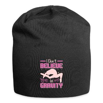 Gymnaste drôle d’entraînement - Bonnet en jersey - noir - Devant