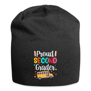 Fier enseignant de deuxième année École de deuxième année - Bonnet en jersey - noir - Devant