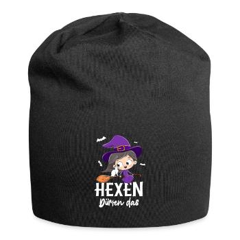 Hexen Dürfen Das - Jersey-Beanie - Schwarz - Vorne