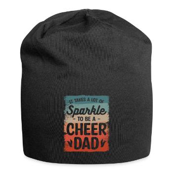 It Takes A Lot Of Sparkle To Be A Cheer Dad - Jersey Beanie - black - Front