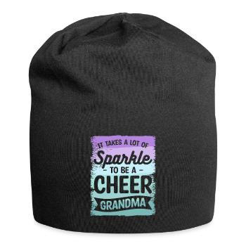 It Takes A Lot Of Sparkle To Be A Cheer Grandma - Jersey Beanie - black - Front