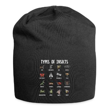 Insect collectors, insects, beetle lovers, entomologists - Jersey Beanie - black - Front
