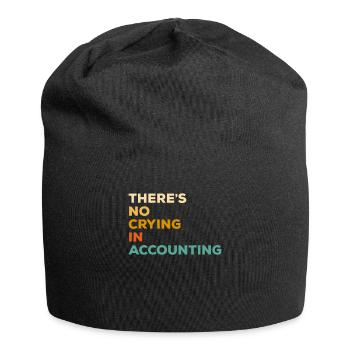 Il n’y a pas de pleurs chez Comptable comptable CPA - Bonnet en jersey - noir - Devant