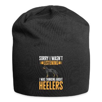 Australian Cattle Dog Red Blue Heeler - Jersey Beanie - black - Front