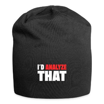 I d Analyze That Forensic Criminology Gift idea - Jersey Beanie - black - Front