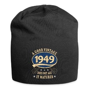 74th Birthday 1949 '74 Good vintage - Jersey Beanie - black - Front