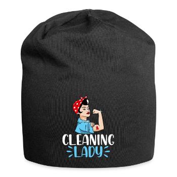 Femme de ménage - Bonnet en jersey - noir - Devant