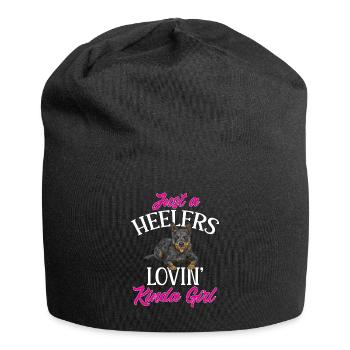 Australian Cattle Dog Red Blue Heeler - Jersey Beanie - black - Front