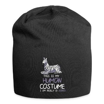 Zebra - Jersey-Beanie - Schwarz - Vorne