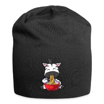 Zebra - Jersey-Beanie - Schwarz - Vorne