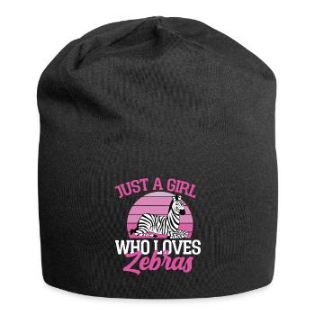 Zebra - Jersey Beanie - black - Front