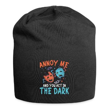 Annoy Me And You Act In The Dark - Jersey-Beanie - Schwarz - Vorne