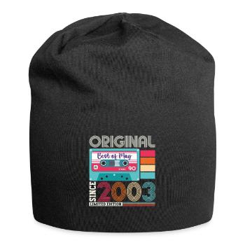 20 Birthday Man Woman Cassette May Vintage 2003 - Bonnet en jersey - noir - Devant