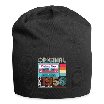 65 Anniversaire Homme Femme Cassette Mai Vintage 1958 - Bonnet en jersey - noir - Devant